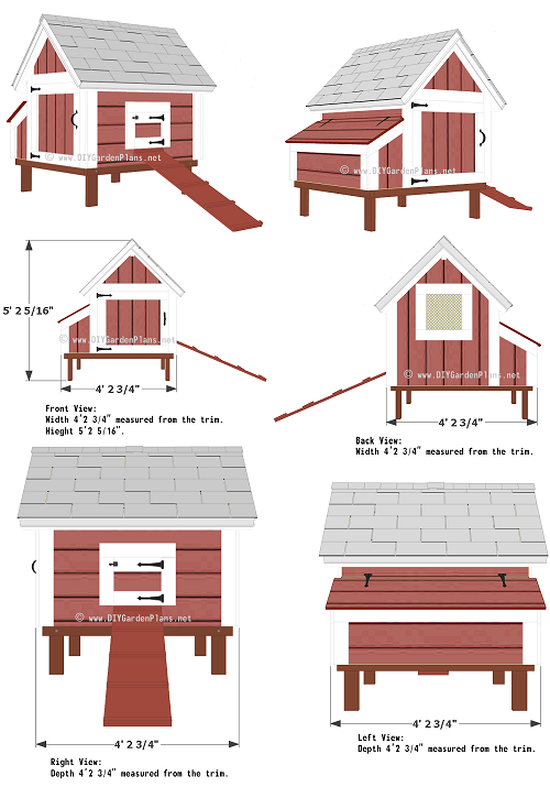 DIY Chicken Coop - Plans With Detailed Drawings