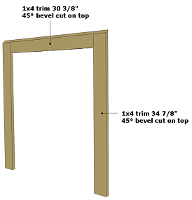 dog house plans | side wall trim