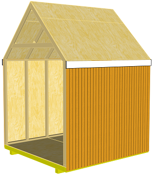 storage shed decking complete