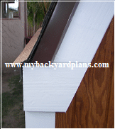 Overhang the shingles 3/8” from the drip edge