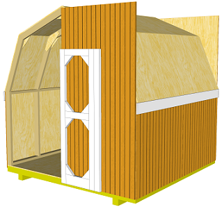 building the front storage shed door
