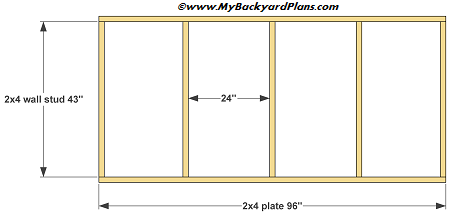 storage shed wall frame