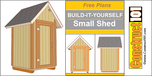 Small shed plans, 4'x4', great for garden tools.